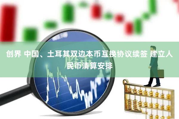 创界 中国、土耳其双边本币互换协议续签 建立人民币清算安排